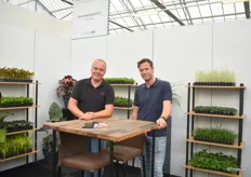 Leon van Erven and Jacco Bos of Vitro Westland, a tissue culture producer of perennials, among other products. Plug trade is for European sales and lab plants are traded worldwide.